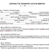 model contract de transport